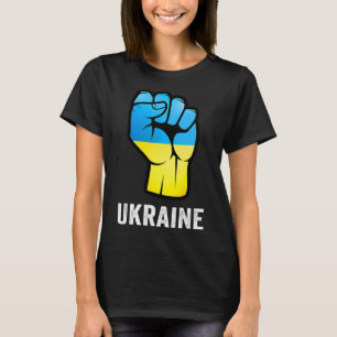 Camiseta Mapa de Ucrania con colores de bandera Orgullo ucr
