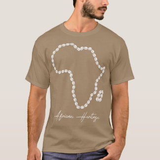 Camiseta Mapa de vacas del patrimonio africano