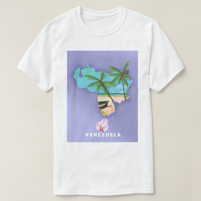 Camiseta Mapa de Venezuela (Diseño del anverso)