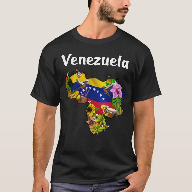 Camiseta Mapa de Venezuela (Anverso)