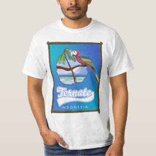 Camiseta Mapa de viaje a la isla de Nias Indonesia