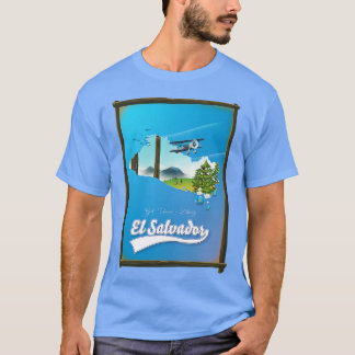 Camiseta Mapa de viajes de El Salvador