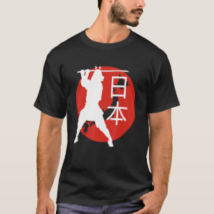 Camiseta Mapa de viajes retro de la guerrera japonesa Samur