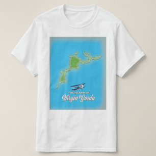 Camiseta Mapa de Virgin Gorda