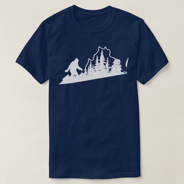 Camiseta Mapa de Virginia (Diseño del anverso)