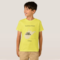 Camiseta - Mapa de Virginia Occidental con ciudad