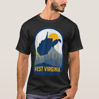 Camiseta Mapa de Virginia Occidental en Inicio