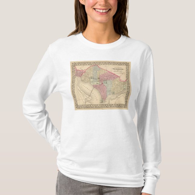 Camiseta Mapa de Washington de Mitchell (Anverso)