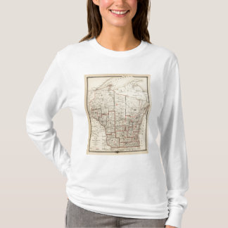 Camiseta Mapa de Wisconsin