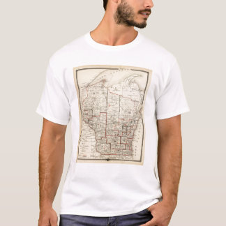 Camiseta Mapa de Wisconsin