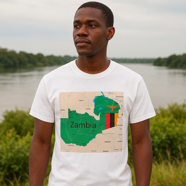 Camiseta Mapa De Zambia (Subido por el creador)