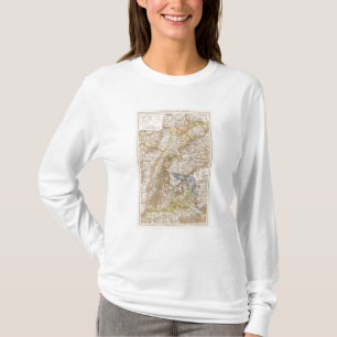 Camiseta Mapa del atlas de Baden Alemania
