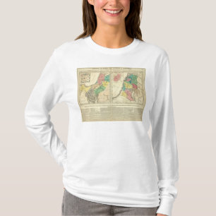 Camiseta Mapa del atlas de Canaan - de Israel