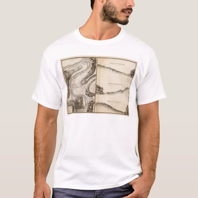 Camiseta Mapa del atlas de Charente del La (Anverso)