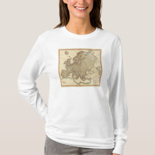 Camiseta Mapa del atlas de Europa