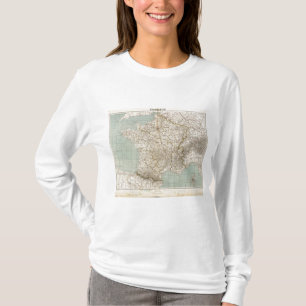 Camiseta Mapa del atlas de Francia