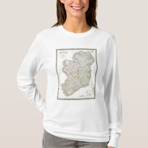Camiseta Mapa del atlas de Irlanda