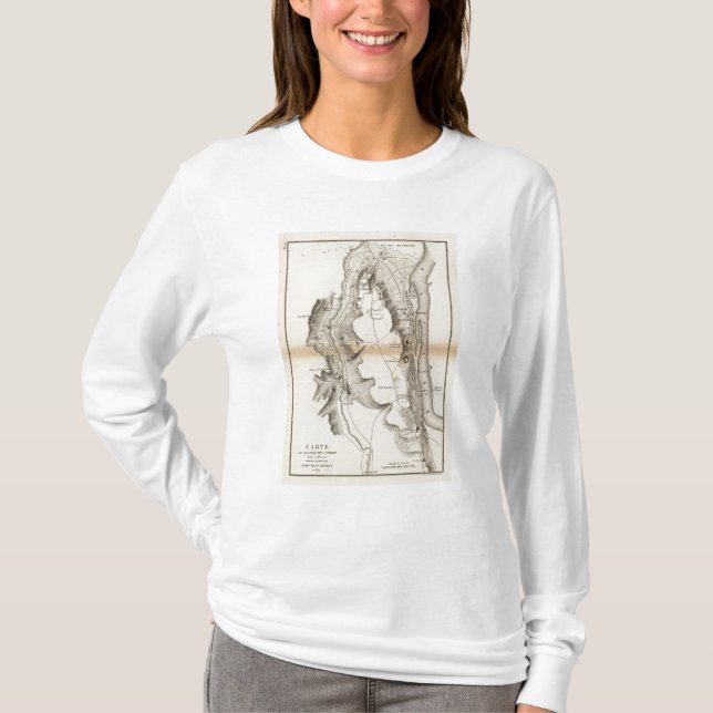 Camiseta Mapa del atlas de la meseta de St Pierre (Anverso)