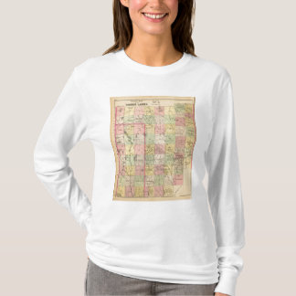 Camiseta Mapa del atlas de las tierras 4 de la madera