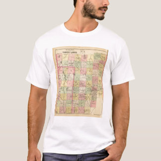Camiseta Mapa del atlas de las tierras 4 de la madera