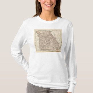 Camiseta Mapa del atlas de Missouri