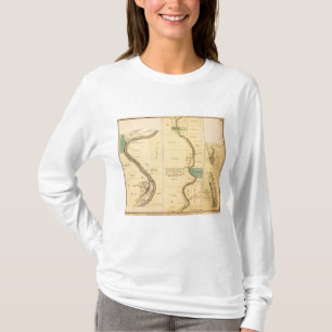 Camiseta Mapa del atlas de Pennsylvania de la cala del