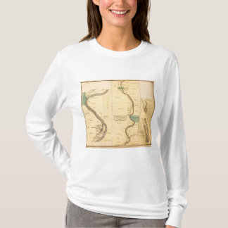 Camiseta Mapa del atlas de Pennsylvania de la cala del