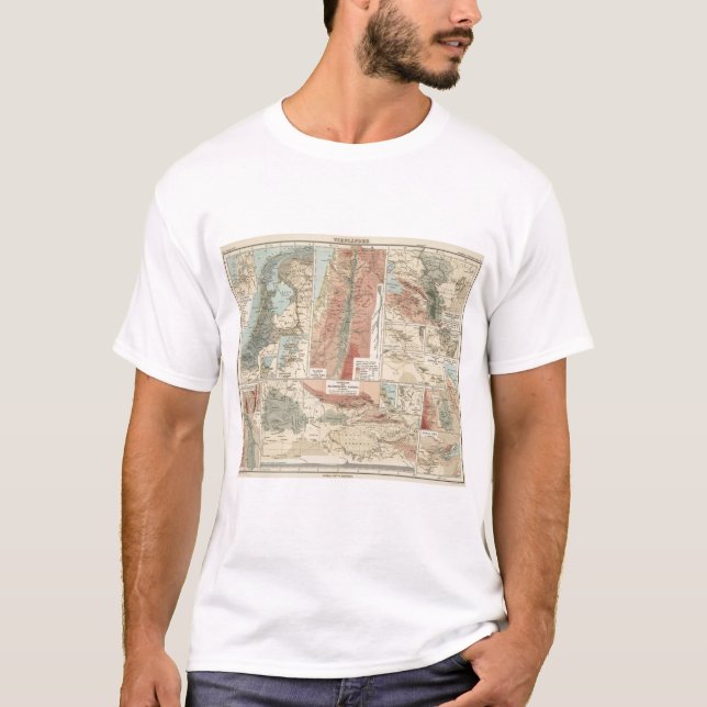 Camiseta Mapa del atlas de Tieflander (Anverso)