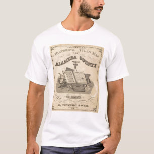 Camiseta Mapa del atlas del condado de Alameda de la págin
