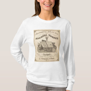 Camiseta Mapa del atlas del condado de Alameda de la págin