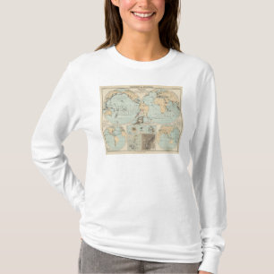 Camiseta Mapa del atlas del DES Erdinnern de Thatigkeit