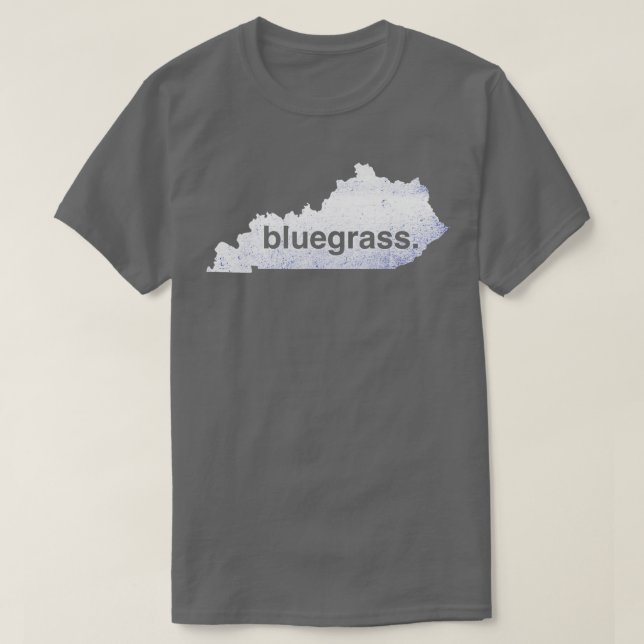 Camiseta Mapa del Bluegrass en Kentucky de Kentucky (Diseño del anverso)