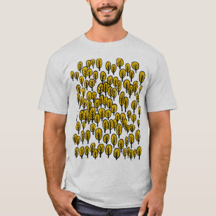 Camiseta Mapa del bosque - Árboles ámbar de otoño