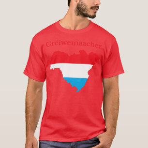 Camiseta Mapa del cantón de Grevenmacher - Luxemburgo
