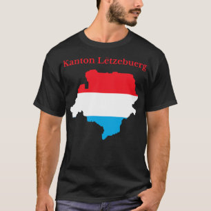 Camiseta Mapa del cantón de Luxemburgo