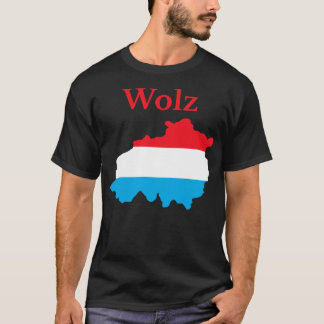 Camiseta Mapa del cantón Wiltz de Luxemburgo