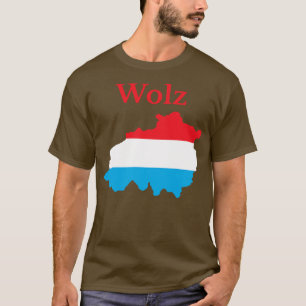 Camiseta Mapa del cantón Wiltz de Luxemburgo