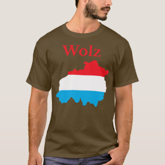 Camiseta Mapa del cantón Wiltz de Luxemburgo
