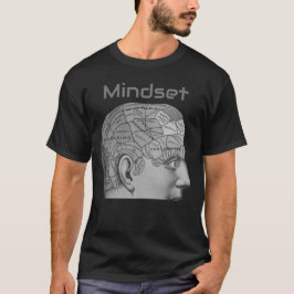 Camiseta Mapa del cerebro de la mentalidad de la cabeza de