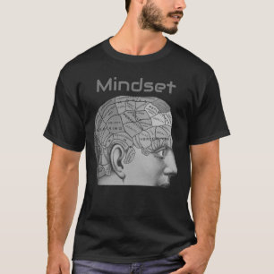 Camiseta Mapa del cerebro de la mentalidad de la cabeza de 