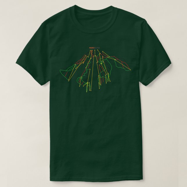 Camiseta Mapa del cielo de Japow (Diseño del anverso)