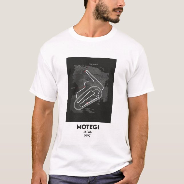 Camiseta Mapa del circuito MOTO GP de Japón (Anverso)