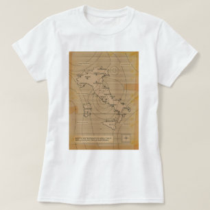 Camiseta Mapa del clima vintage de Italia, Scilly y Cerdeña