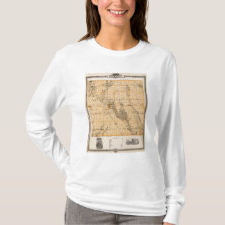 Camiseta Mapa del condado de Buchanan, estado de Iowa