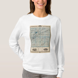 Camiseta Mapa del condado de Cass, estado de Iowa