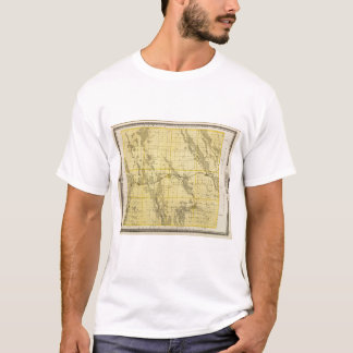 Camiseta Mapa del condado de Chickasaw, estado de Iowa