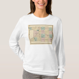 Camiseta Mapa del condado de Columbia, estado de Wisconsin
