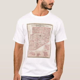 Camiseta Mapa del condado de Decatur con St Omer