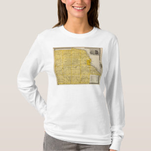 Camiseta Mapa del condado de Dubuque