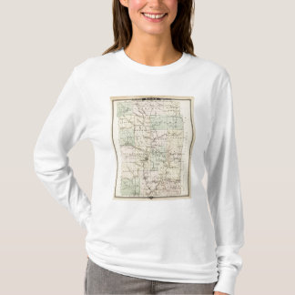 Camiseta Mapa del condado de Dunn, estado de Wisconsin